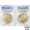 Image 1 : 1922-D Set (2) Silver Peace Dollar PCGS MS61