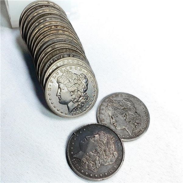 1880-1926 Silver Dollar Roll (17 Coins)