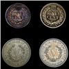 Image 2 : (4) Varied US Coinage (1863, 1864, (2) 1883) HIGH