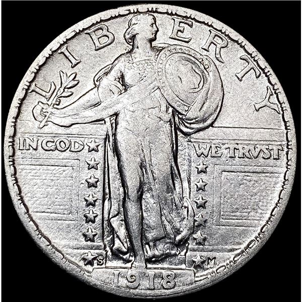 1918-S Standing Liberty Quarter NEARLY UNCIRCULATE