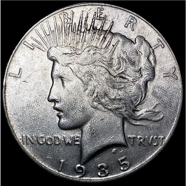 1935 Silver Peace Dollar NEARLY UNCIRCULATED