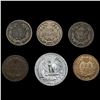 Image 2 : (6) Varied US Coinage ((2) 1857, 1858, 1883, 1907,