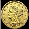 Image 1 : 1879-S $2.50 Gold Quarter Eagle UNCIRCULATED