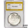 Image 1 : 1882 Morgan Silver Dollar PGA MS65