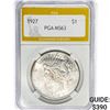 Image 1 : 1927 Silver Peace Dollar PGA MS63