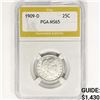 Image 1 : 1909-D Barber Quarter PGA MS65