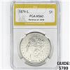 Image 1 : 1879-S Morgan Silver Dollar PGA MS60 Rev 78