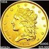 Image 1 : 1834 $5 Gold Half Eagle UNCIRCULATED +