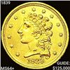 Image 1 : 1839 $2.50 Gold Quarter Eagle CHOICE BU+
