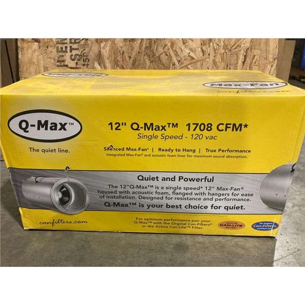 Q MAX 12" Max Fan-Unused