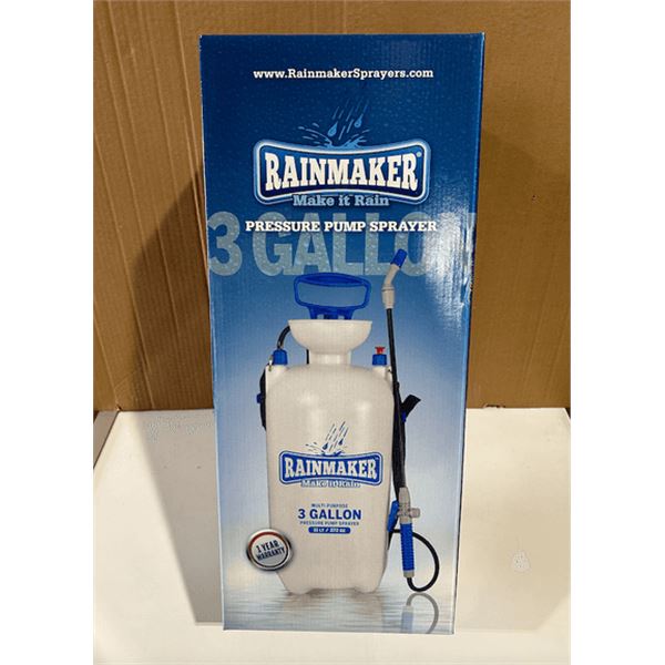 Rainmaker 3 Gallon Pressure Pump Sprayer(2)-Unused