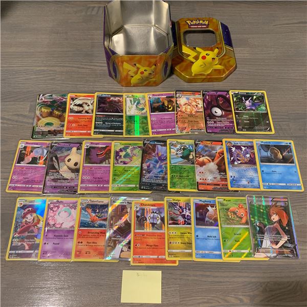 Collectible Tin Filled with Pokemon Cards