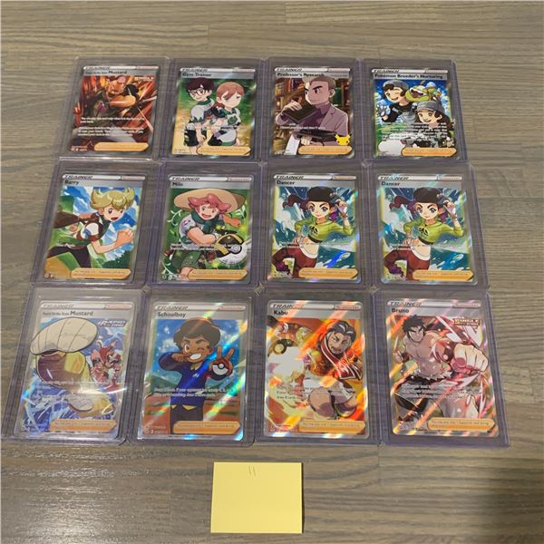 Lot of Full Art Trainer Pokemon Cards