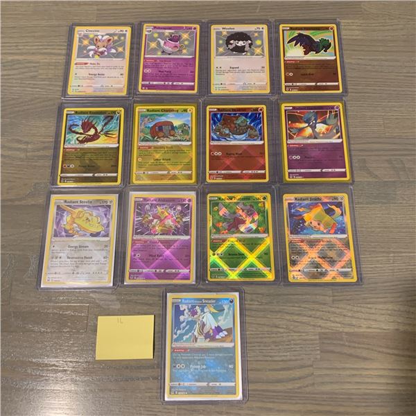 Radiant and Shiny Pokemon cards