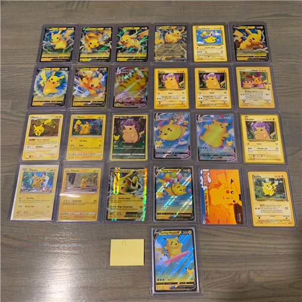 Huge Pikachu Pokemon cards Lot