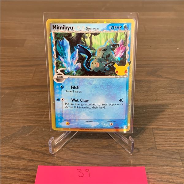Rare Mimikyu Promo Pokemon Card