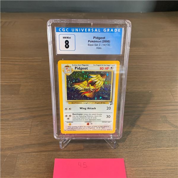 CGC 8 Vintage Pidgeot Holo Pokemon Card