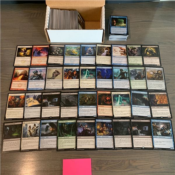 Box filled with Magic the Gathering cards