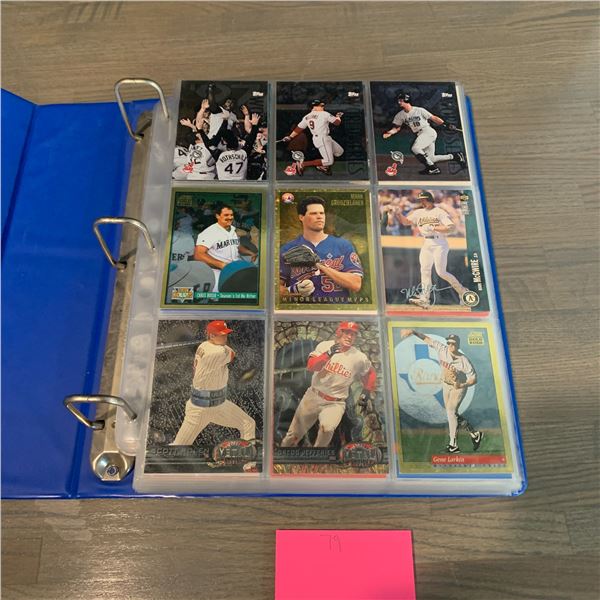 Binder Filled with 90s Baseball cards