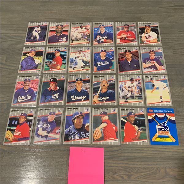 Fleer 89' White Sox Baseball Cards