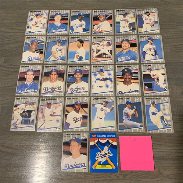 Fleer 89' Dodgers Baseball cards