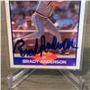 Image 2 : Brady Anderson Autograph Baseball card