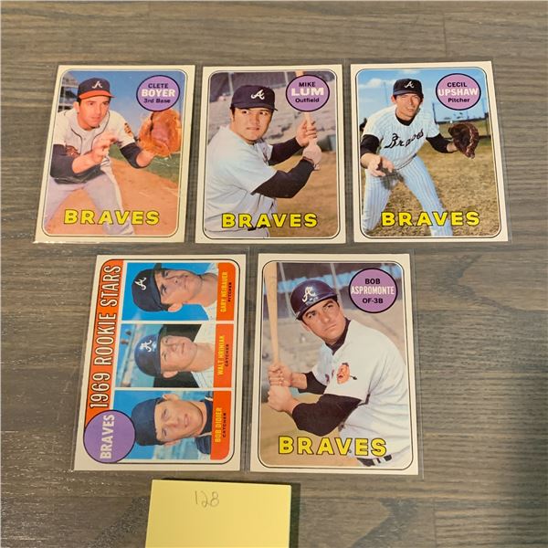 Topps 69' Braves Baseball Cards