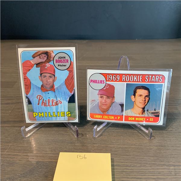 Topps 69' Phillies Baseball cards. Rookie Stars