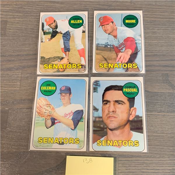 Topps 69' Senators Baseball cards