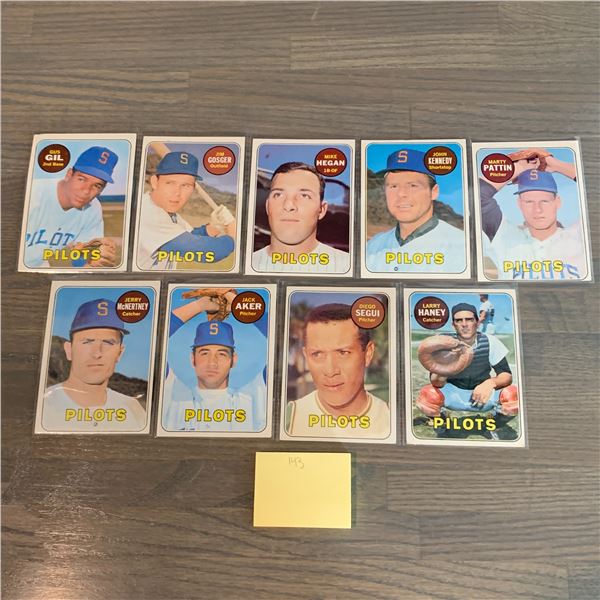 Topps 69' Pilots Baseball cards