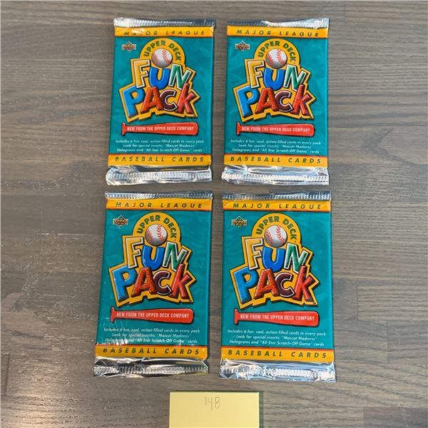 Unopened Upper Deck Baseball card Packs