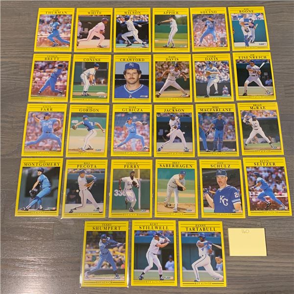 Fleer 91' Royals Baseball Cards Bo Jackson