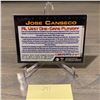 Image 2 : CYBER STATS CARD JOSE CANSECO 2 OF 7