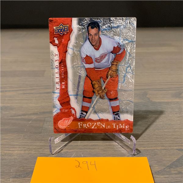 RARE FROZEN IN TIME HOF GORDIE HOWE #315 OF 799