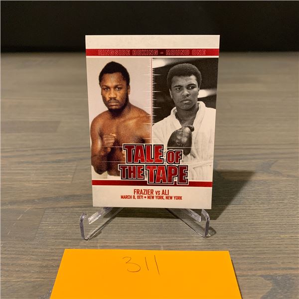 TALE OF THE TAPE CARD ALI VS FRAZIER