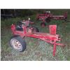 Image 1 : Trailer Wood Splitter with Gas Motor - Set Up Good But Been 