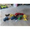 Image 1 : (7) Wood Toys Trucks , Crawler, Crane 