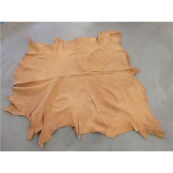 Soft Hair Off Tanned Elk Hide- 60" X 54"