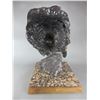 Image 3 : Marked E Kollar Grizzly Catching A Fish Bronze- 4/35- "Two Scars"- The Bronze Horse Foundry Stevensv