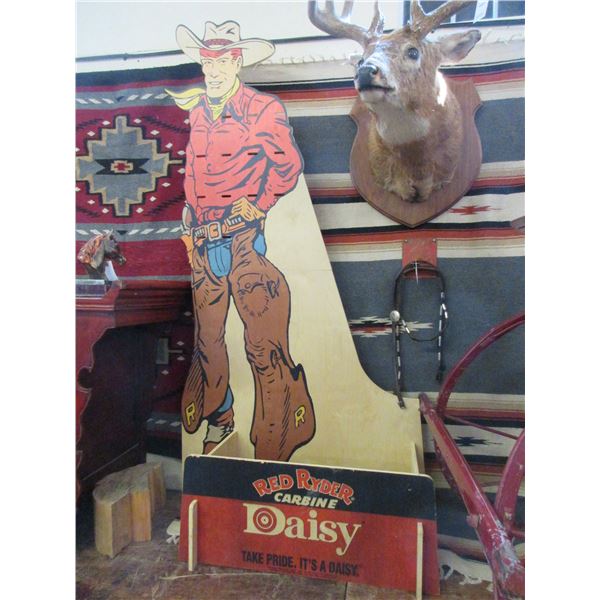 Daisy Red Ryder Carbine Store Display- Plywood- 68  X 34 