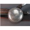 Image 2 : Rolled Leather Headstall- Buckle Is Marked Sterling And I Think Everything Else Is Also- Raised Copp