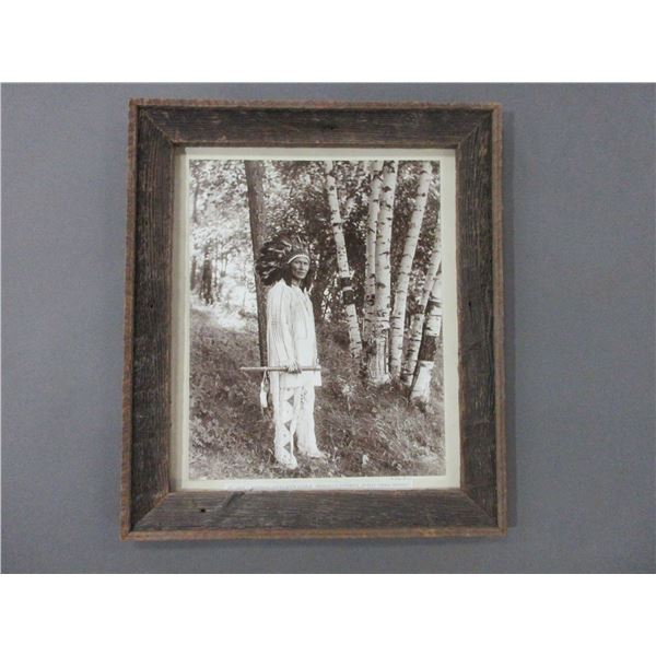 Dr Chas A Eastman Noted Sioux Author, Physician And Attorney In Full Tribal Regalia Photo- 22" X 19"