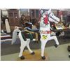 Image 3 : Restored Carved Wooden Carousel Horse- 56" X 48"- Removable Tail- Great Condition