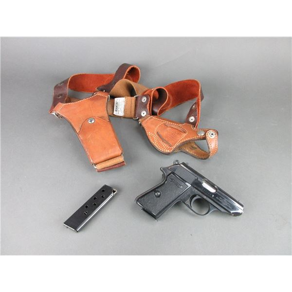 Walther Model PPKS Semi-Automatic Pistol- 9MM Kurz- 3  Barrel- 2 Mags- Bianchi Scorpion Holster- Goo