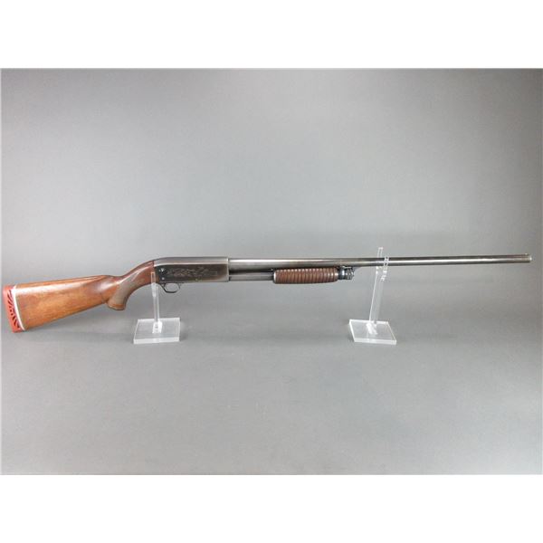 Ithaca Model 37 Pump Action Shotgun- 12ga- 29.5" Full Choke Barrel- Engraved- Checkered- Fair Condit