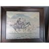 Image 2 : 2 Cowboy Prints Marked Joe Ruiz Grandee- 25" X 21"