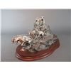 Image 5 : Pewter Stage Coach Sculpture "Flat Out For Red River Station"- Limited Edition- Sculpted By Michael 