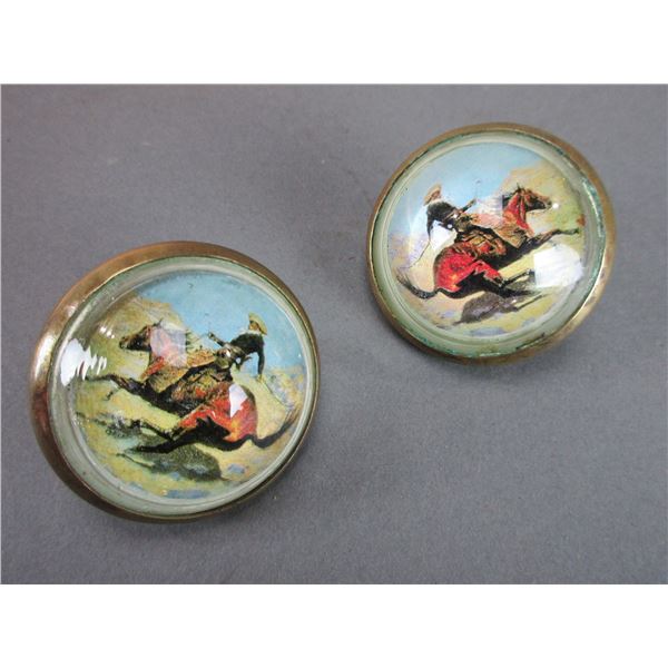 Horse And Cowboy Rosettes- 1.6"