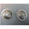 Image 1 : Marked B Heisman Tuscon AZ 1993 Cast Reproduction Conchos- Engraved- Scalloped- Domed- 2.25"