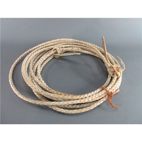 Braided Riata Rope 31' Braided Rawhide Riata